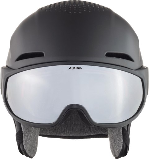 Kask narciarski ALPINA ALTO V black matt 55-59 (WYPRZEDAŻ)