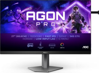 Monitor AOC AG276FK (27" /IPS /520Hz /1920 x 1080 /Czarno-szary)