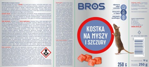 BROS - kostka na myszy i szczury 250g