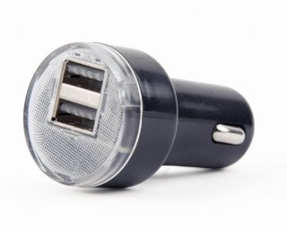 Ładowarka GEMBIRD 2x USB 2.0 Czarny EG-U2C2A-CAR-02