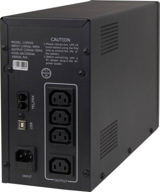 Zasilacz awaryjny GEMBIRD UPS-PC-1202AP 1200VA