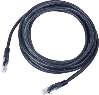 GEMBIRD Patchcord Cat.5e 5m RJ45 Osłonka zalewana Czarny 5 Patchcord