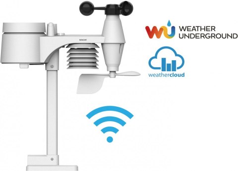 Profesjonalna stacja METEO WiFi SWS 12500 wys. LCD 21,4cm Kolor