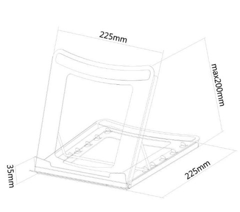 Stojak na laptopa NSLS075 BLACK