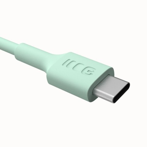 Kabel USB-C-USB-C PowerFlex 100W silikonowy 1.2m zielony