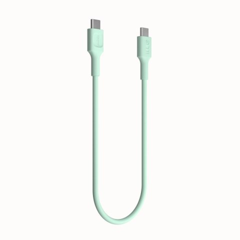 Kabel USB-C-USB-C PowerFlex 100W silikonowy 1.2m zielony