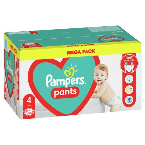 PAMPERS Pieluchomajtki MB Rozm 4, 9-15kg, 108szt