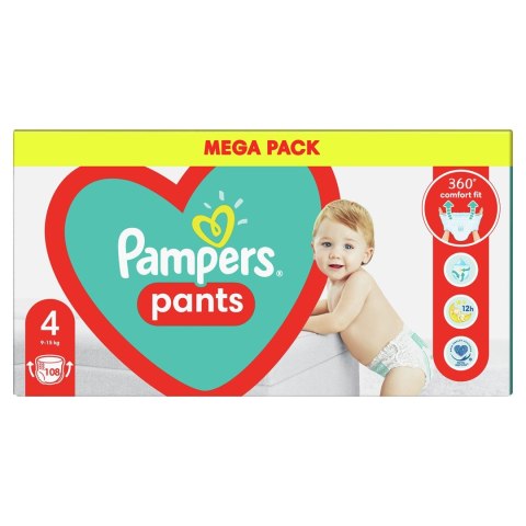 PAMPERS Pieluchomajtki MB Rozm 4, 9-15kg, 108szt