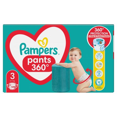 PAMPERS Pieluchomajtki MB Rozm 3, 6-11kg, 128szt