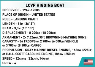 Klocki Historical Collection LCVP Higgins Boat