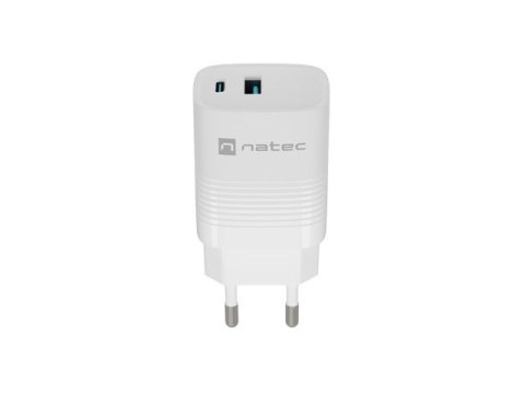 NATEC ŁADOWARKA RIBERA GAN 1X USB-A + 1X USB-C 30W BIAŁA NUC-2140