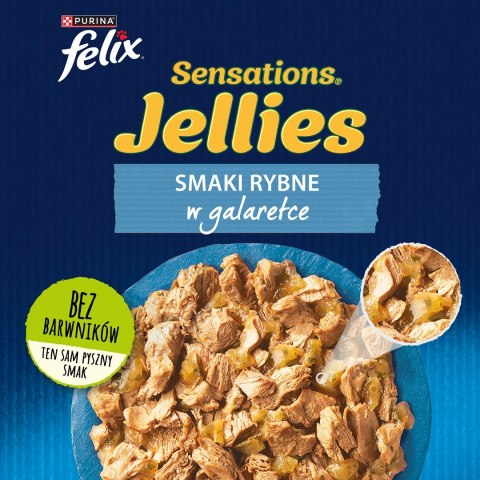 Purina Felix Sensations Sauce z indykiem w sosie o smaku bekonu - mokra karma dla kota - saszetka 85 g