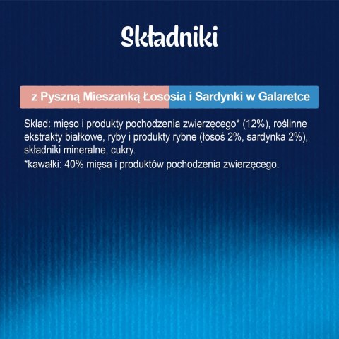 FELIX Fantastic Duo Sardynka Łosoś - mokra karma dla kota - 85g