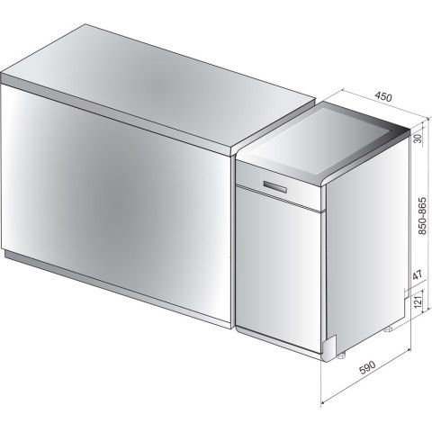 Zmywarka HOTPOINT HSFO 3T223 WC X