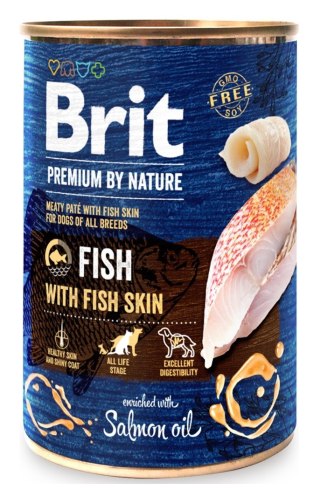 BRIT Premium By Nature Ryba ze skórami 400g