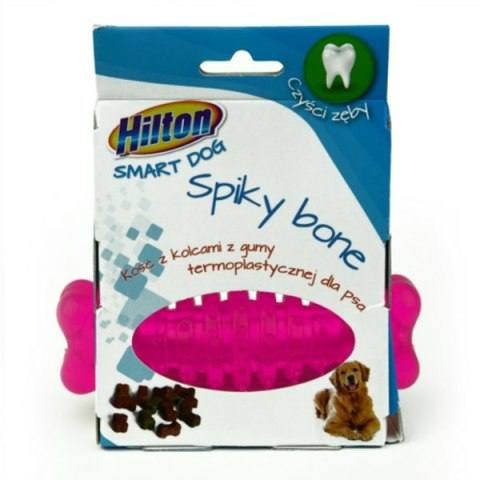 HILTON Dog Spiky Ball mix kolor Kość z kolcami 12cm dla psa