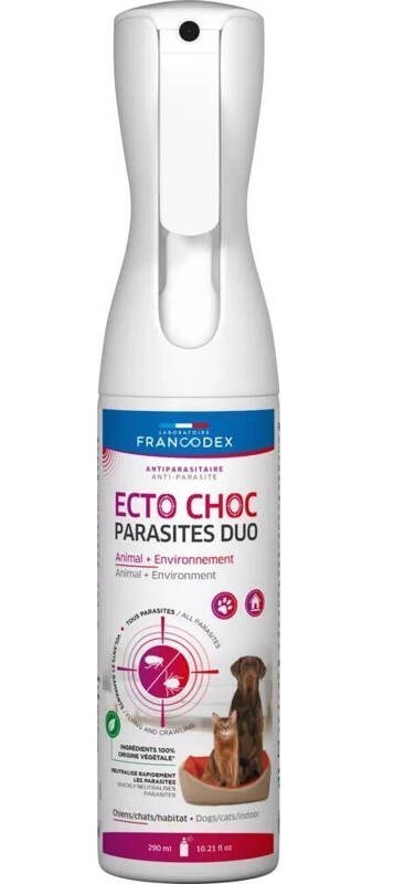 FRANCODEX Mgiełka ECTO CHOC PARASITES pies kot290ml