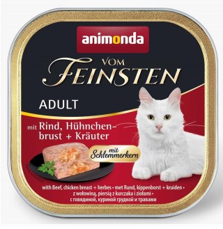 ANIMONDA Vom Feinsten Classic Cat indyk, pierś z kurczaka i zioła - mokra karma dla kota - 100g