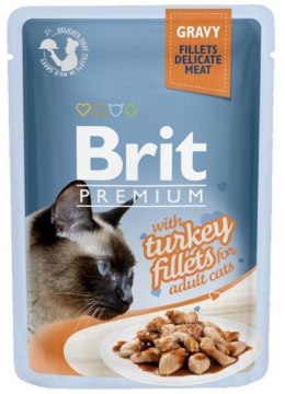 BRIT Premium with Turkey Fillets - mokra karma dla kota - 85g