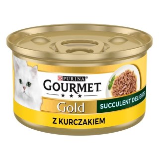 GOURMET GOLD Succulent Delights Kurczak - mokra karma dla kota - 85g