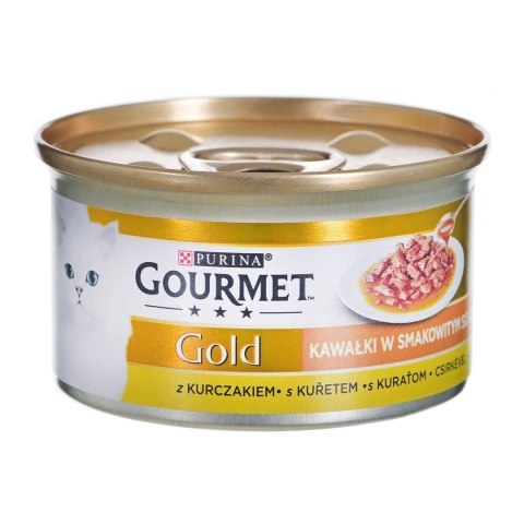 GOURMET GOLD Sauce Delights mokra karma dla kota z kurczakiem 85 g