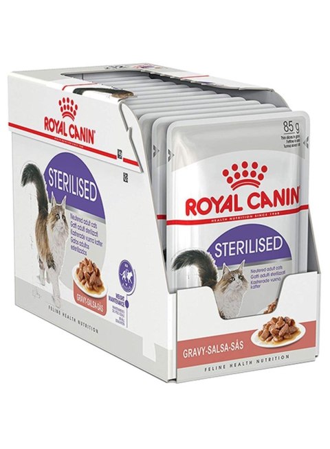 ROYAL CANIN FHN Sterilised w sosie - mokra karma dla kota dorosłego - 12x85g