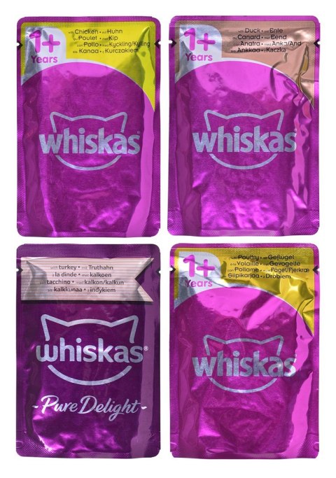 WHISKAS Pure Delight Drobiowe Frykasy w galaretce - mokra karma dla kota - 40 x 85g