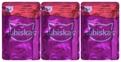 WHISKAS Klasyczne Posiłki w sosie - mokra karma dla kota - 12x85g