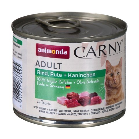 ANIMONDA Carny Senior wołowina i serca indyka - mokra karma dla kota - 400g