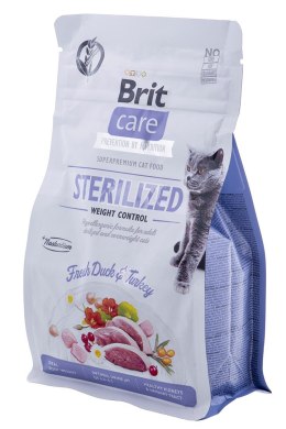 BRIT Care Grain-Free Sterilized Weight Control - sucha karma dla kota - 400 g