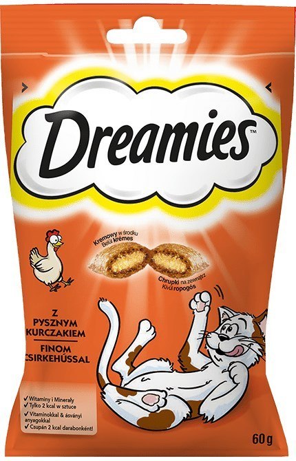 DREAMIES - z kurczakiem przysmak dla kota - 60 g