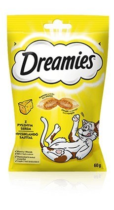 DREAMIES z żółtym serem - przysmak dla kota - 60g