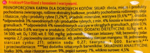 FRISKIES STERILE łosoś, warzywa 1,5kg