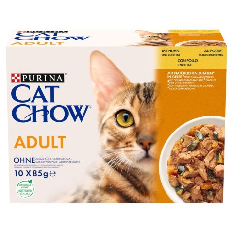 PURINA Cat Chow Jagnięcina, zielona fasolka - mokra karma dla kota - 10x85 g