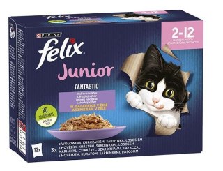 FELIX Fantastic Junior Kurczak - mokra karma dla kociąt - 12x85g