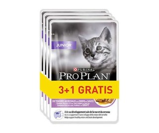 PURINA Pro Plan Junior Indyk - mokra karma dla kota - 85g 3+1 saszetka gratis