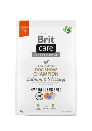 BRIT Care Hypoallergenic Adult Dog Show Champion Salmon & Herring - sucha karma dla psa - 3 kg