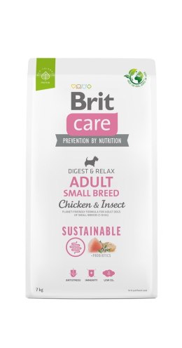 BRIT Care Dog Sustainable Adult Small Breed Chicken & Insect - sucha karma dla psa - 7 kg
