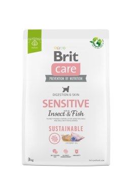 BRIT Care Dog Care Sustainable Sensitive Insect & Fish - sucha karma dla psa - 3 kg