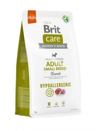 BRIT Care Hypoallergenic Adult Małe rasy Jagnięcina z ryżem - sucha karma dla psa - 7 kg