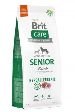 BRIT Care Hypoallergenic Senior Jagnięcina z ryżem - sucha karma dla psa - 12 kg