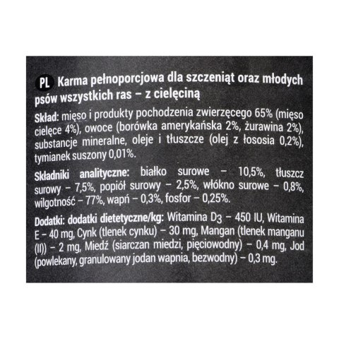 DOLINA NOTECI Rafi z kaczką, żurawiną i borówką - mokra karma dla psa - 400g