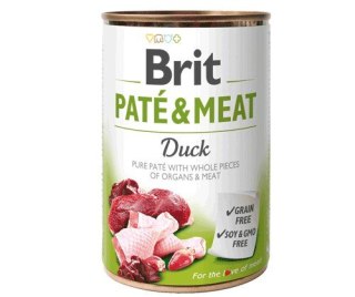 BRIT Paté & Meat z kaczką - mokra karma dla psa - puszka - 400 g