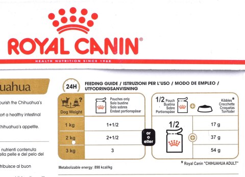 ROYAL CANIN BHN Chihuahua Adult - mokra karma dla psa dorosłego - 12x85g