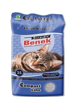 SUPER BENEK Compact Bryza Morska- żwirek bentonitowy - 25 l