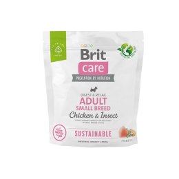 BRIT Care Dog Sustainable Adult Small Breed Chicken & Insect - sucha karma dla psa - 1 kg