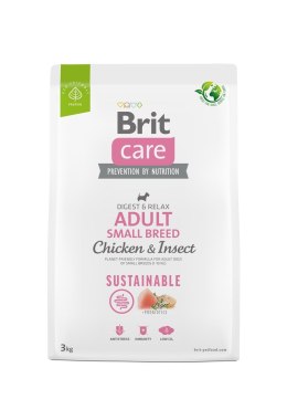 BRIT Care Dog Sustainable Adult Small Breed Chicken & Insect - sucha karma dla psa - 3 kg