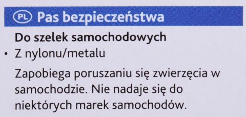 TRIXIE Friends on Tour krótka smycz samochodowa dla psa - długość 45-70 cm - rozmiar S-M