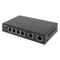 SWITCH 10/100 6PORT 4POE