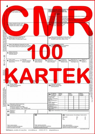 CMR List Przewozowy 100 kartek (4)